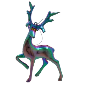 Chomik Елочная игрушка «Олень» с эффектом бензина, 10 x 15 см, BAI5935 - Home Club