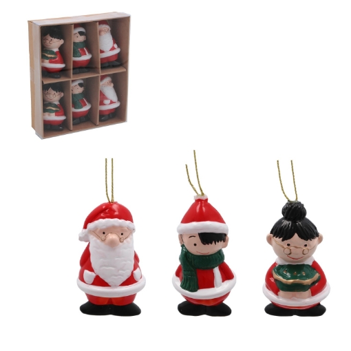 Chomik Кпл. 6 Ялинових Прикрас - Мікс Дизайнів 7 См, BIK7212 - Home Club