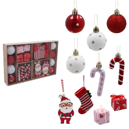 Chomik Кпл. 24 Ялинові Прикраси - Мікс, BIK7236 - Home Club