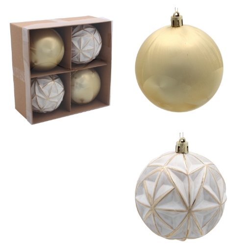 Chomik 4 Рождественские Украшения Для Елки - Различные Дизайны 8 См, BIK7243 - Home Club