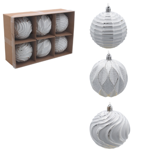 Chomik 6 Рождественских Украшений - Различные Дизайны 8 См, BIK7267 - Home Club