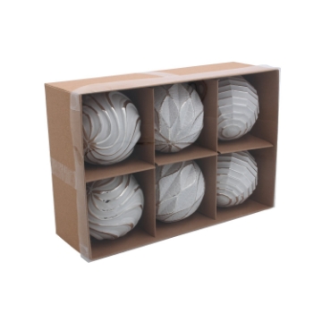 Chomik 6 Рождественских Украшений - Различные Дизайны 8 См, BIK7267 - Home Club