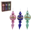 Chomik Набор из 3 елочных украшений - шпилька, разноцветная, 17 см, BIK7342 - Home Club