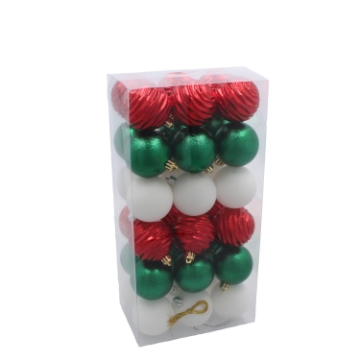 Chomik Набор из 36 шариков, 6 см, красный/зеленый/белый, GIF9889 - Home Club