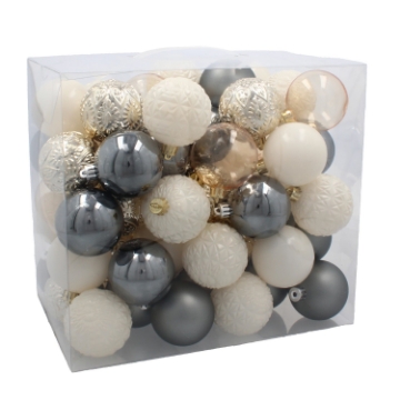 Chomik 66 шариков 6 см, шампань/серый/белый, GIF0035 - Home Club