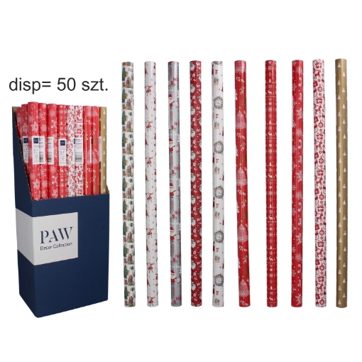 Chomik Украшенная бумага для упаковки подарков, праздники, 200x70 см, 9756, AKU3814 - Home Club