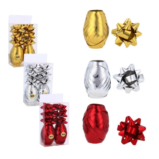 Chomik Набір Для Упаковки Подарунків - Стрічка 20 М + Банти 6 См, GIF5767 - Home Club