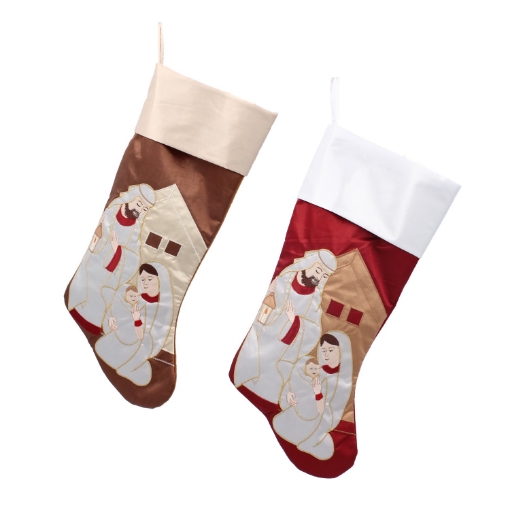 Chomik Божородна Прикраса - Шкарпетка Свята Родина Біблійна Сцена Різнобарвна, SUN8662 - Home Club