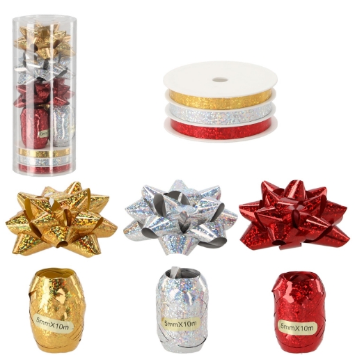 Chomik Набір Для Упаковки Подарунків - Золотий / Срібний / Червоний, GIF3665 - Home Club