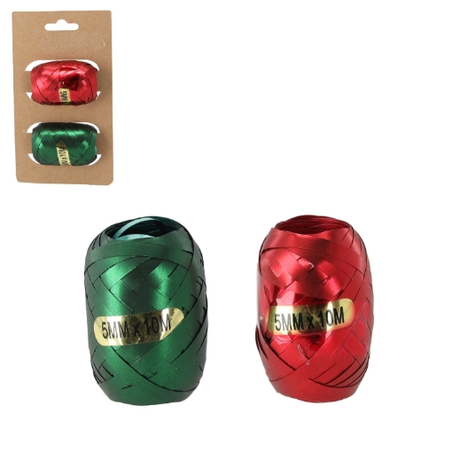 Chomik Kpl. 2 Стрічки Для Упаковки Подарунків - Червона / Зелена, TAS7656 - Home Club