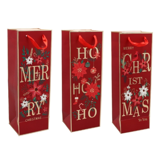 Chomik Скидочная Сумка Для Вина «Christmas To You» 36 x 12 x 10 см, различные дизайны, BAG6765 - Home Club