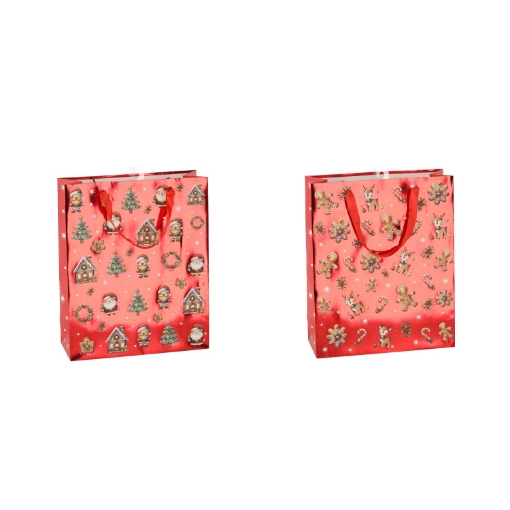 Chomik Специальная рождественская сумка «Праздничные пряники» 18 x 24 x 8 см, различные дизайны, BAG6772 - Home Club