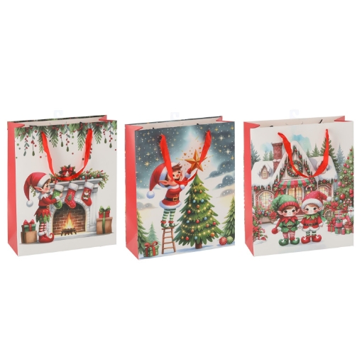 Chomik Скидочная Сумка «Рождественский Эльф» 42 x 48 x 16 см, Различные Дизайны, BAG6888 - Home Club