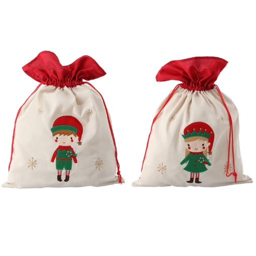 Chomik Сумка для подарков 45 x 60 см, бежевая, с различными узорами, SUN0707 - Home Club