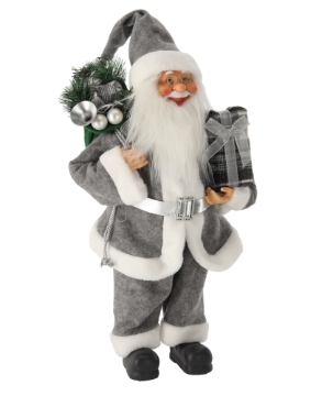 Chomik Санта Клаус Серой Стоящий С Мешком 60 См, WAI8684 - Home Club