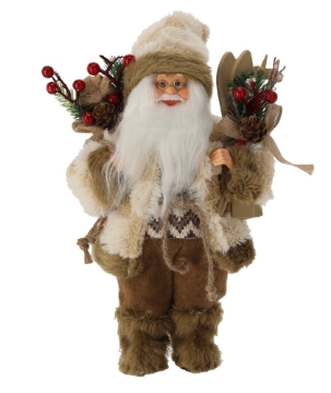 Chomik Санта Клаус Бежевый С Лыжами 30 См, WAI8707 - Home Club