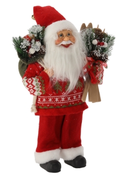 Chomik Санта Клаус Красный С Лыжами 40 См, WAI8714 - Home Club