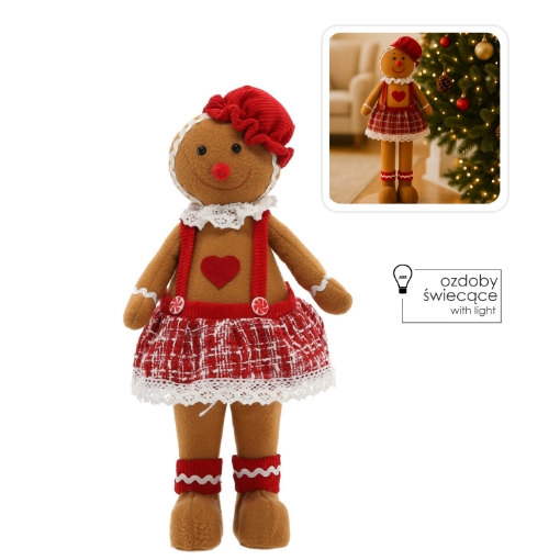 Chomik Пирник Божонар. Стоящая Девушка 22 X 18 X 46 См Led, GOT1667 - Home Club