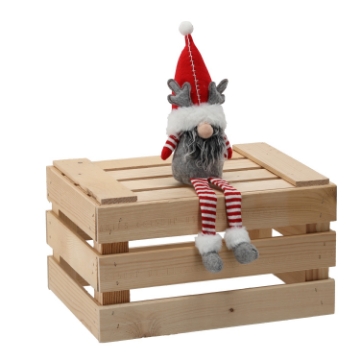 Chomik Праздничный эльф сидящий 25 + 18 см с подвешенными ногами, TIA9537 - Home Club