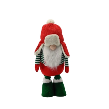 Chomik Праздничный Гном С Регулируемыми Ножками 65–117 См, Красно-Зеленый, TIA9698 - Home Club