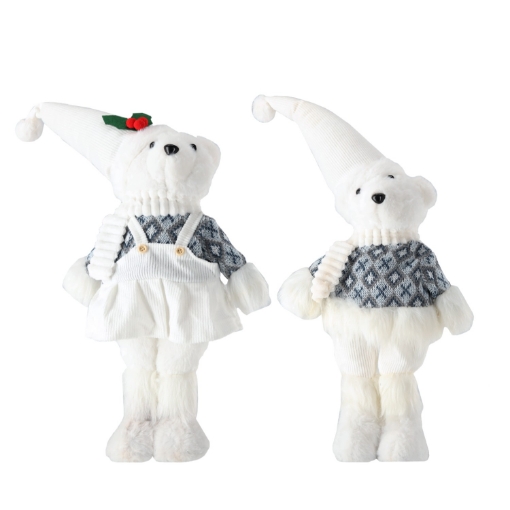 Chomik Святковий Білий Ведмедик 50 См Хлопчик / Дівчинка, TIA9773 - Home Club