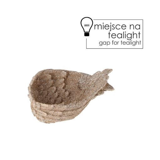 Chomik Подсвечник для чайных свечей «Крылья» 11 x 7,5 x 4 см, GOT0828 - Home Club