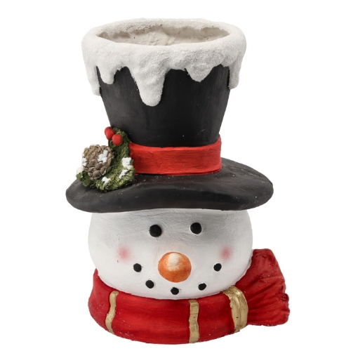 Chomik Фігурка Різдвяна - Ваза - Голова Снігового Чоловіка 40 См, GOT1610 - Home Club