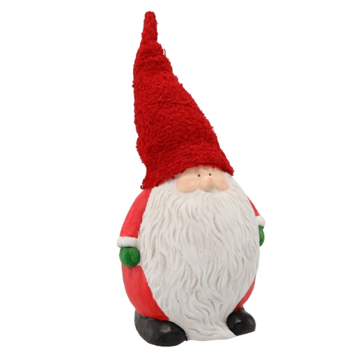 Chomik Фигурка Рождественская – Стоящий Гном В Красной Шапке 24 x 20,5 x 29/37 См, GOT5371 - Home Club