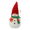 Chomik Фигурка Рождественская - Стоящий Снежный Человек С Красной Шапкой И Новогодней Елкой Led 23 x 20,5 x 32/37 см, GOT5388 - Home Club, изображение 2