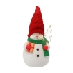 Chomik Фигурка Рождественская - Стоящий Снежный Человек С Красной Шапкой И Новогодней Елкой Led 23 x 20,5 x 32/37 см, GOT5388 - Home Club, изображение 4
