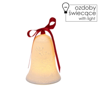Chomik Рождественское Украшение - Керамический Колокол С Led-Подсветкой, LUK1181 - Home Club