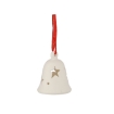 Chomik Керамическая Фигурка - Колокольчик С Подвеской, Белый, Светодиод, 8 См, SID1457 - Home Club
