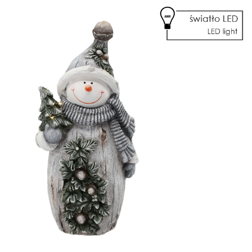 Chomik Фигурка Рождественская - Снежной Человек С Елкой 21,4 X 13,2 X 44 См Led, GOT1360 - Home Club