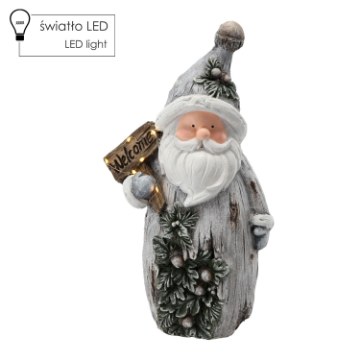 Chomik Фигурка Рождественская - Санта-Клаус «Welcome» 24 X 13 X 44,3 См Led, GOT1377 - Home Club