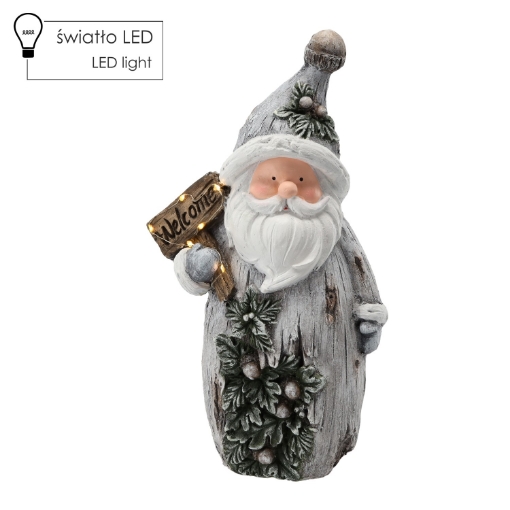 Chomik Фигурка Рождественская - Санта-Клаус «Welcome» 24 X 13 X 44,3 См Led, GOT1377 - Home Club