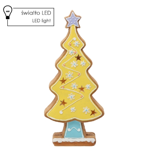 Chomik Новогодняя Фигурка - Желтая Грибная Елка 23,8 X 9,8 X 53,6 См Led, GOT1384 - Home Club