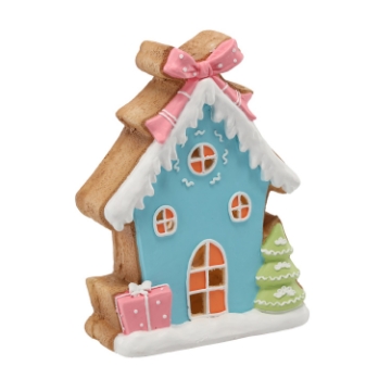 Chomik Фигурка Рождественская - Гильферский Домик Синий 30,6 X 12 X 39,6 См Led, GOT1391 - Home Club