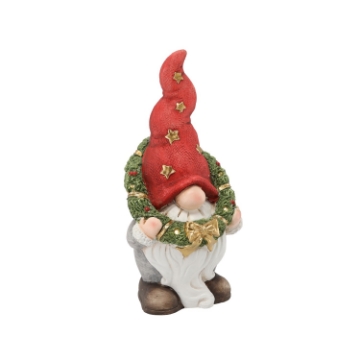 Chomik Фигурка Рождественская - Скрзат С Венком 19 X 17 X 40 См Led, GOT0882 - Home Club