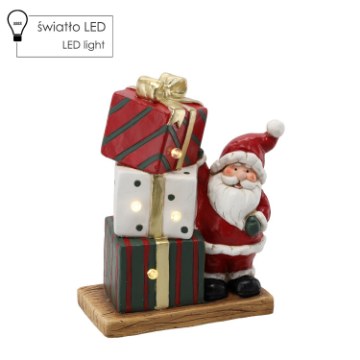 Chomik Фигурка Рождественская - Санта-Клаус С Подарками 29,5 X 15 X 36 См Led, GOT1445 - Home Club