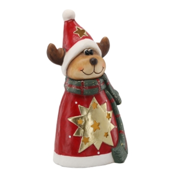Chomik Фигурка Рождественская - Ренир С Звездками 21 X 18,7 X 40 См Led, GOT1469 - Home Club