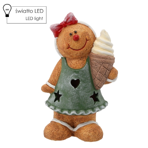 Chomik Фигурка Рождественская - Печеночный Человек 14 X 10 X 23 См Led, GOT1483 - Home Club