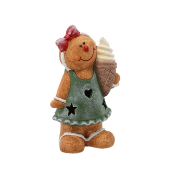 Chomik Фигурка Рождественская - Печеночный Человек 14 X 10 X 23 См Led, GOT1483 - Home Club