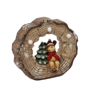 Chomik Фигурка Рождественская - Ренир В Стволе Дерева 29 X 12 X 26 См Led, GOT1025 - Home Club