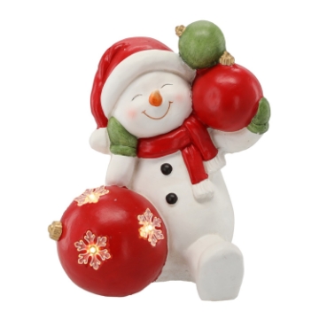 Chomik Фигурка Рождественская - Снежной Человек С Пультовыми Игрушками 26,3 X 24,2 X 32 См Led, GOT1117 - Home Club