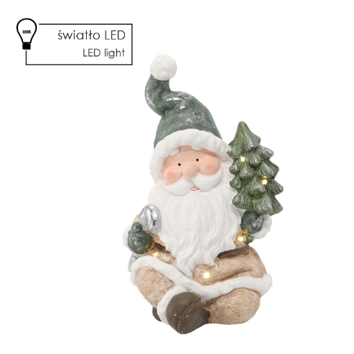 Chomik Фигурка Рождественская - Санта-Клаус С Елкой 24 X 23 X 38 См Led, GOT1162 - Home Club