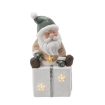 Chomik Фигурка Рождественская - Санта-Клаус, Сидящий На Подарке, 22,5 X 18 X 43,5 См, Светодиоды, GOT1179 - Home Club, изображение 2