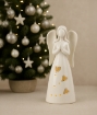 Chomik Фигурка Рождественская - Керамический Ангел 7,7 X 7,1 X 20,4 См Led, GOT1278 - Home Club