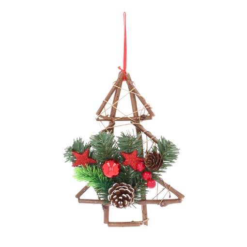 Chomik Деревянная елка с шишками, 25 см, ANT9908 - Home Club