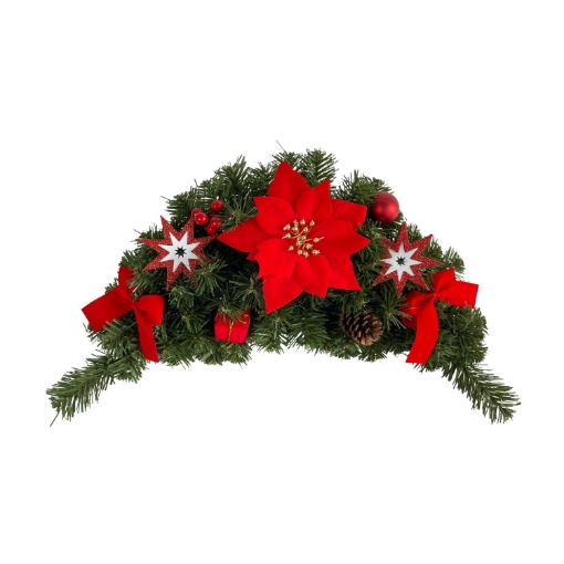 Chomik Підвісна Різдвяна Прикраса 60 См Червона З Понсією, ANT0583 - Home Club