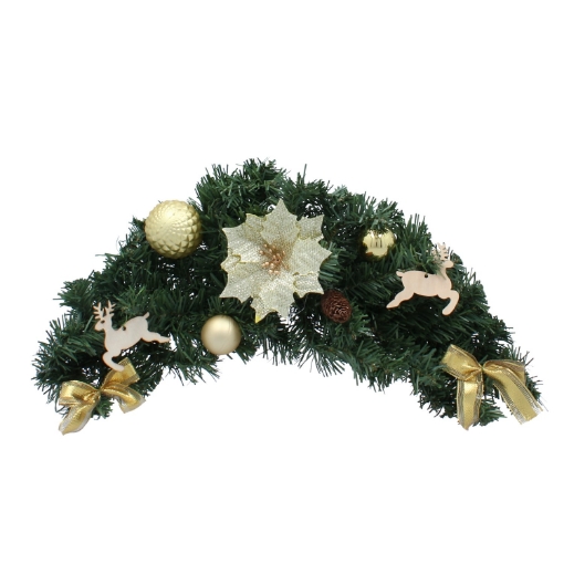 Chomik Підвісна Різдвяна Прикраса 60 См Золота, ANT3940 - Home Club